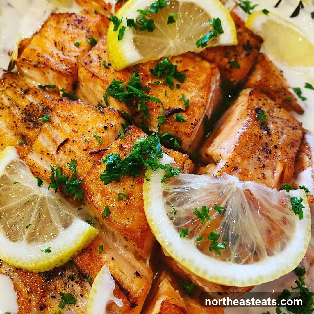 Salmon with Lemon and Parsley