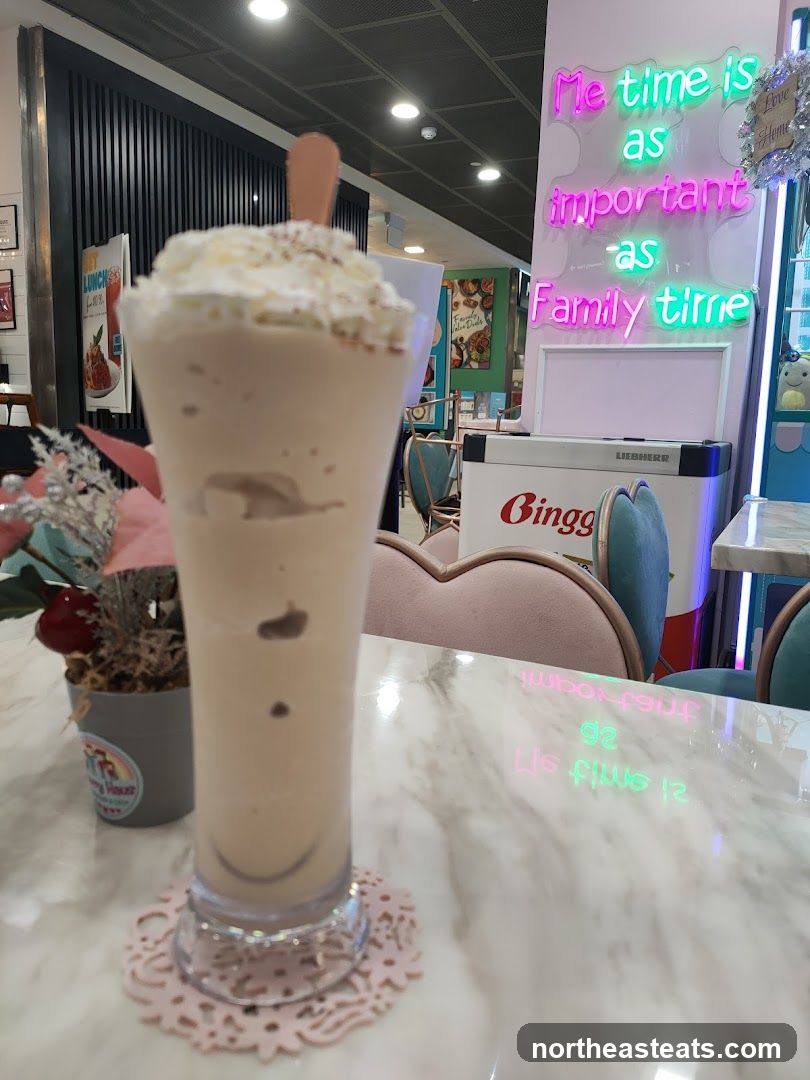 Beverage with Neon Sign