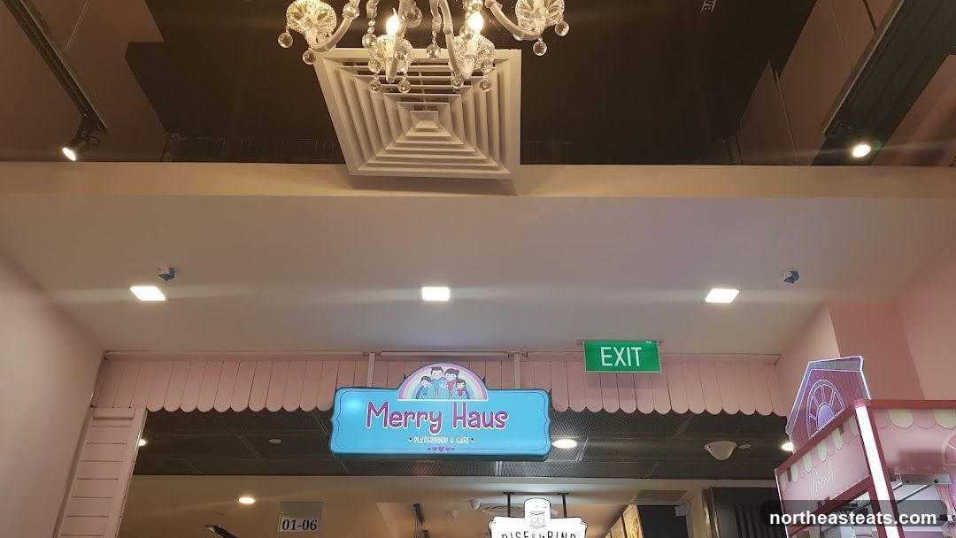 Merry Haus Playground & Cafe Sign