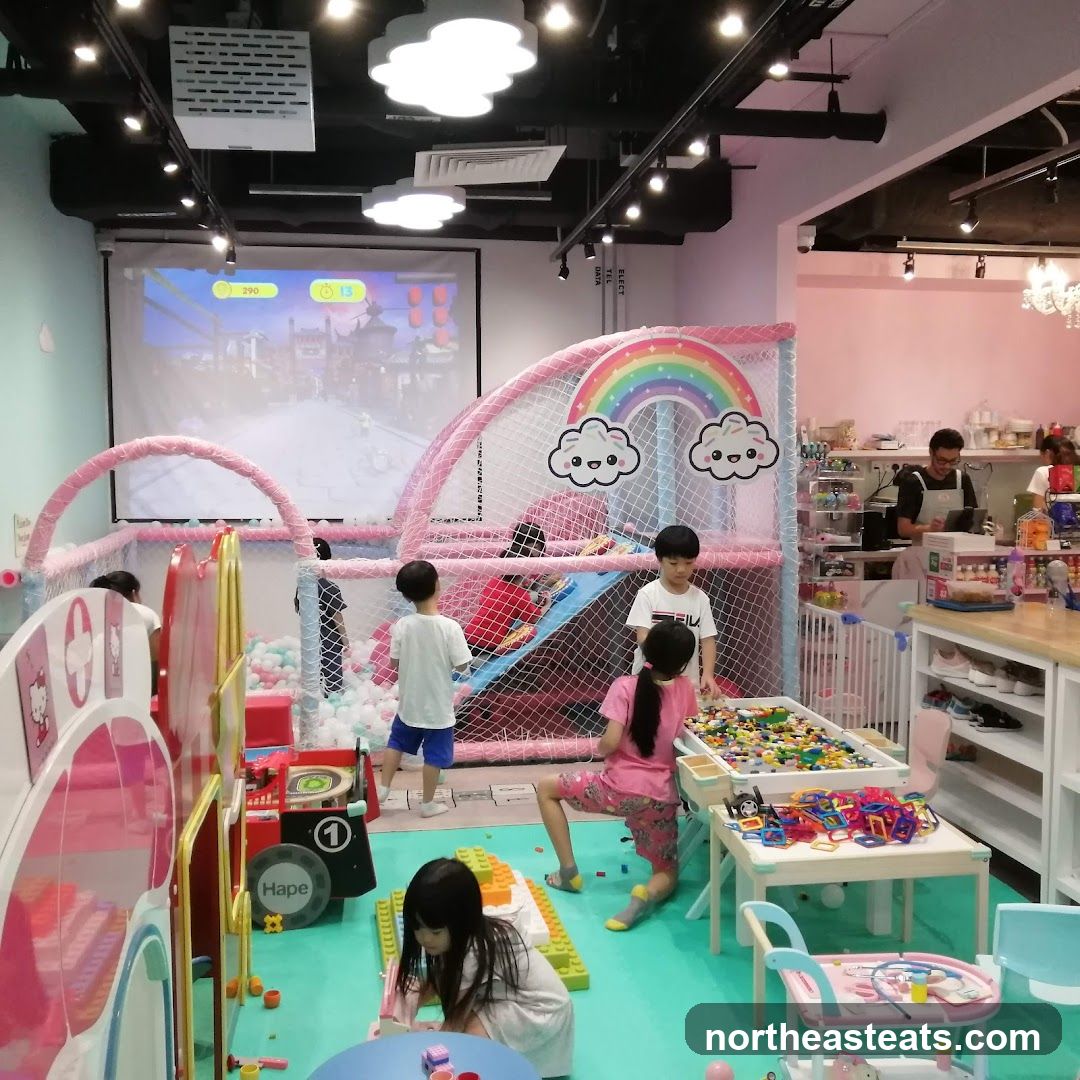 Children's Play Area with Interactive Screen