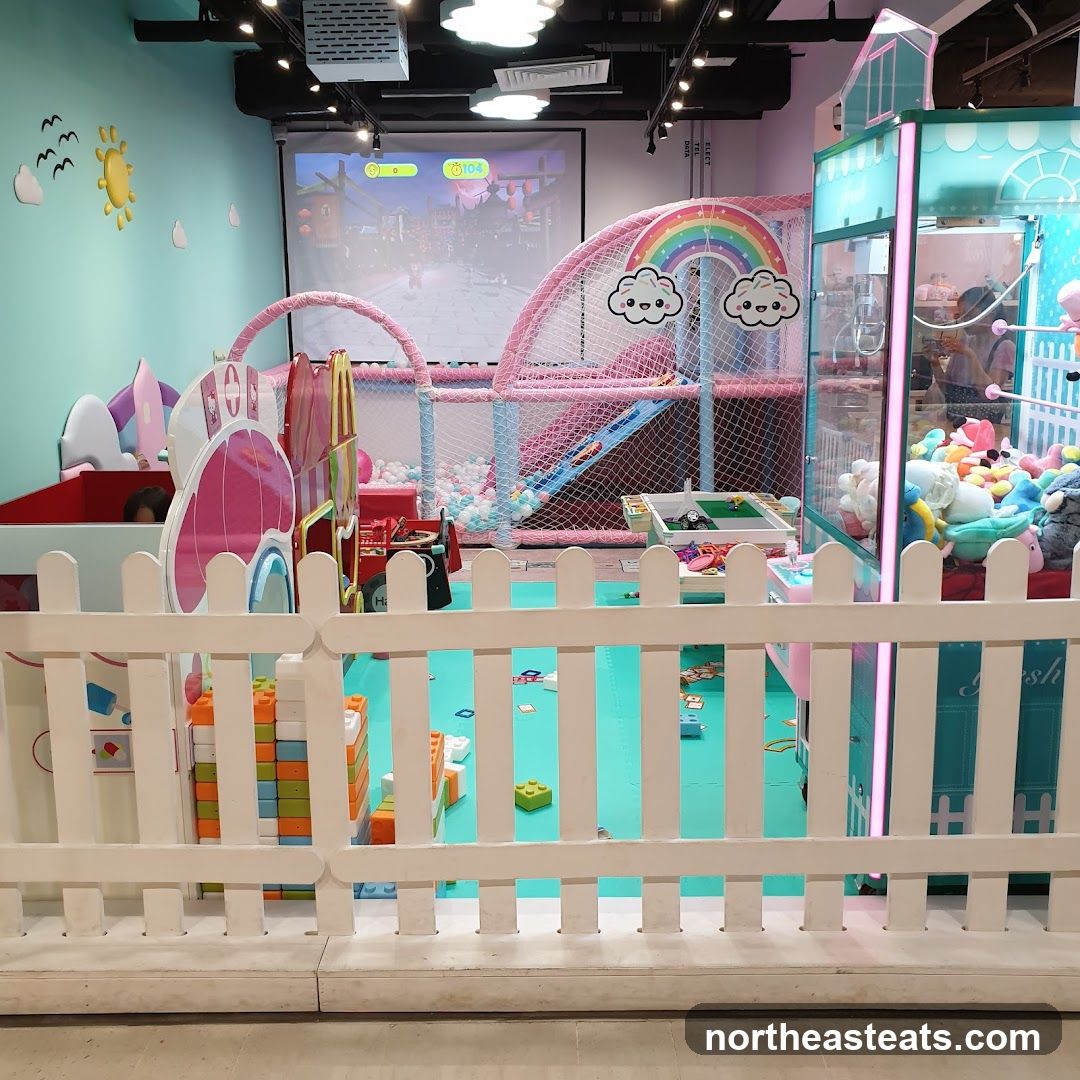 Indoor Playground with Ball Pit and Claw Machine
