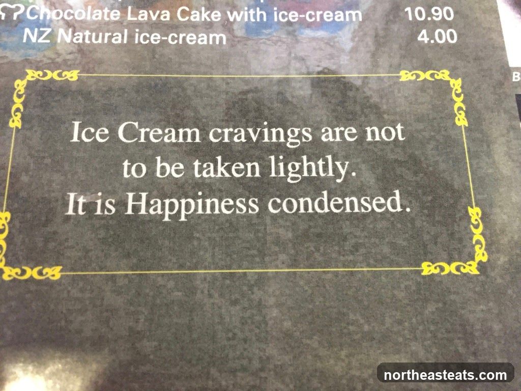 Dessert Menu