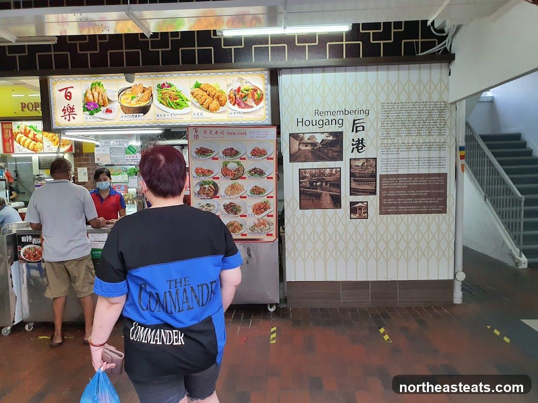 Food Stall with Menu and Historical Display