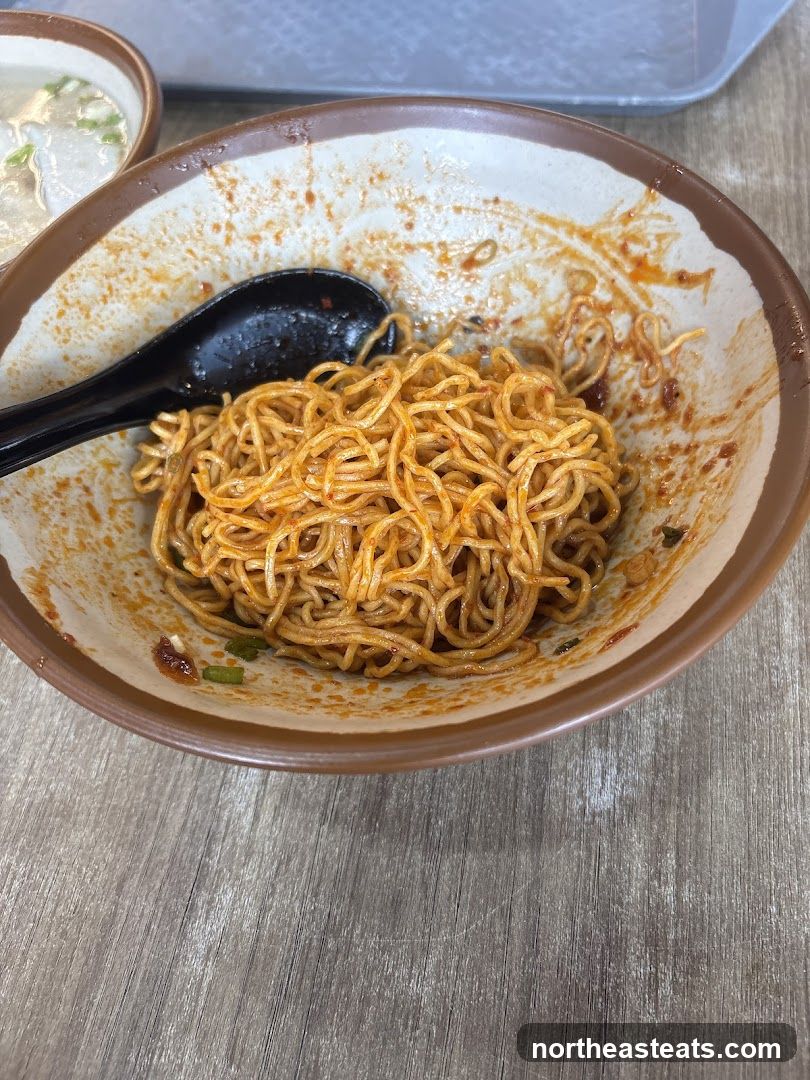 Spicy Noodles in a Bowl