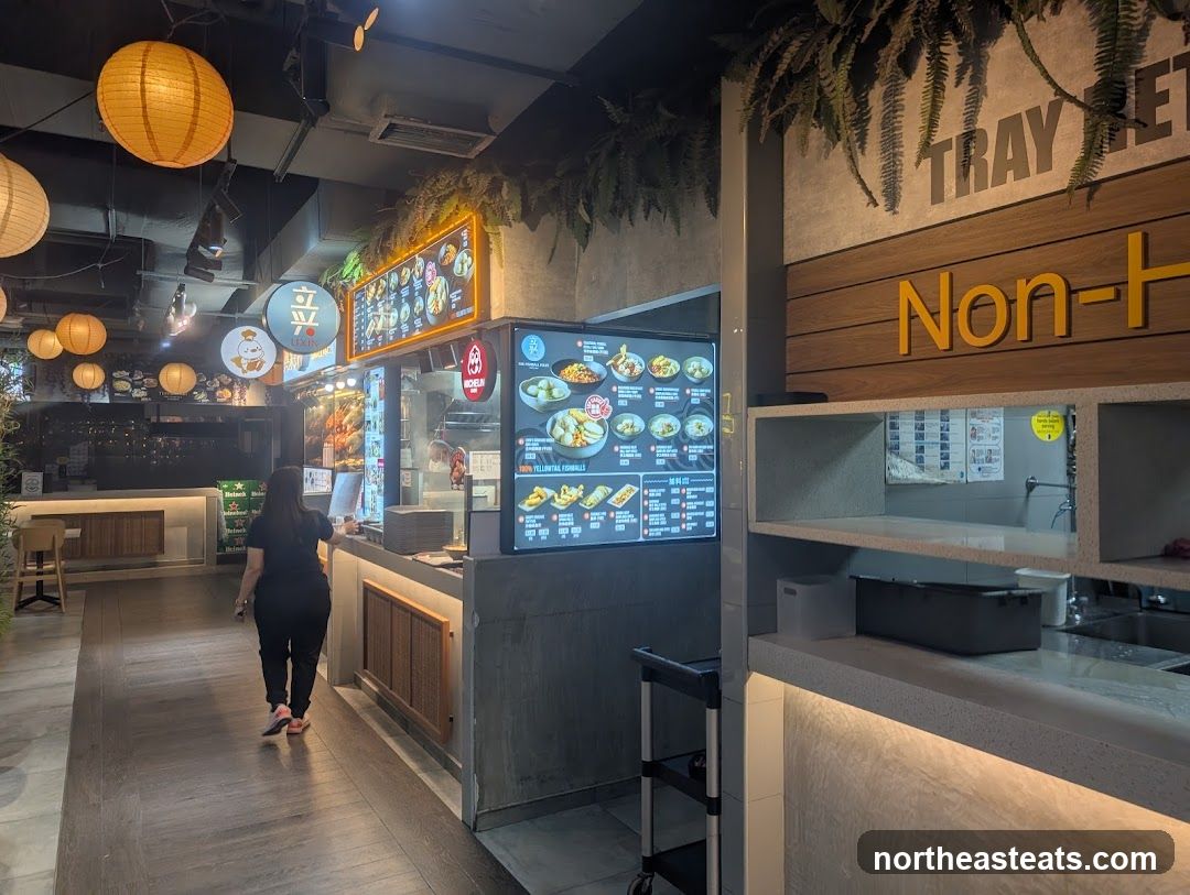 Restaurant Counter with Menu Displays