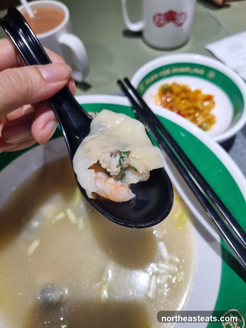 Shrimp and Pork Dumplings in Broth