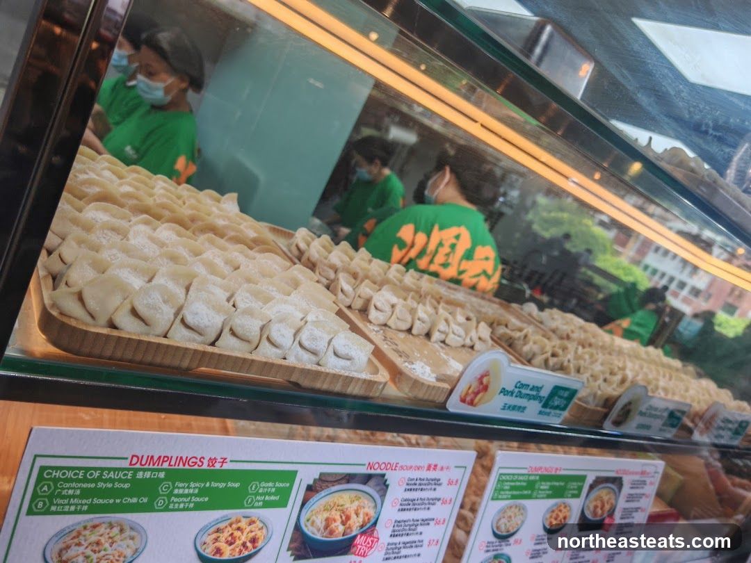 Dumplings and Noodles Display