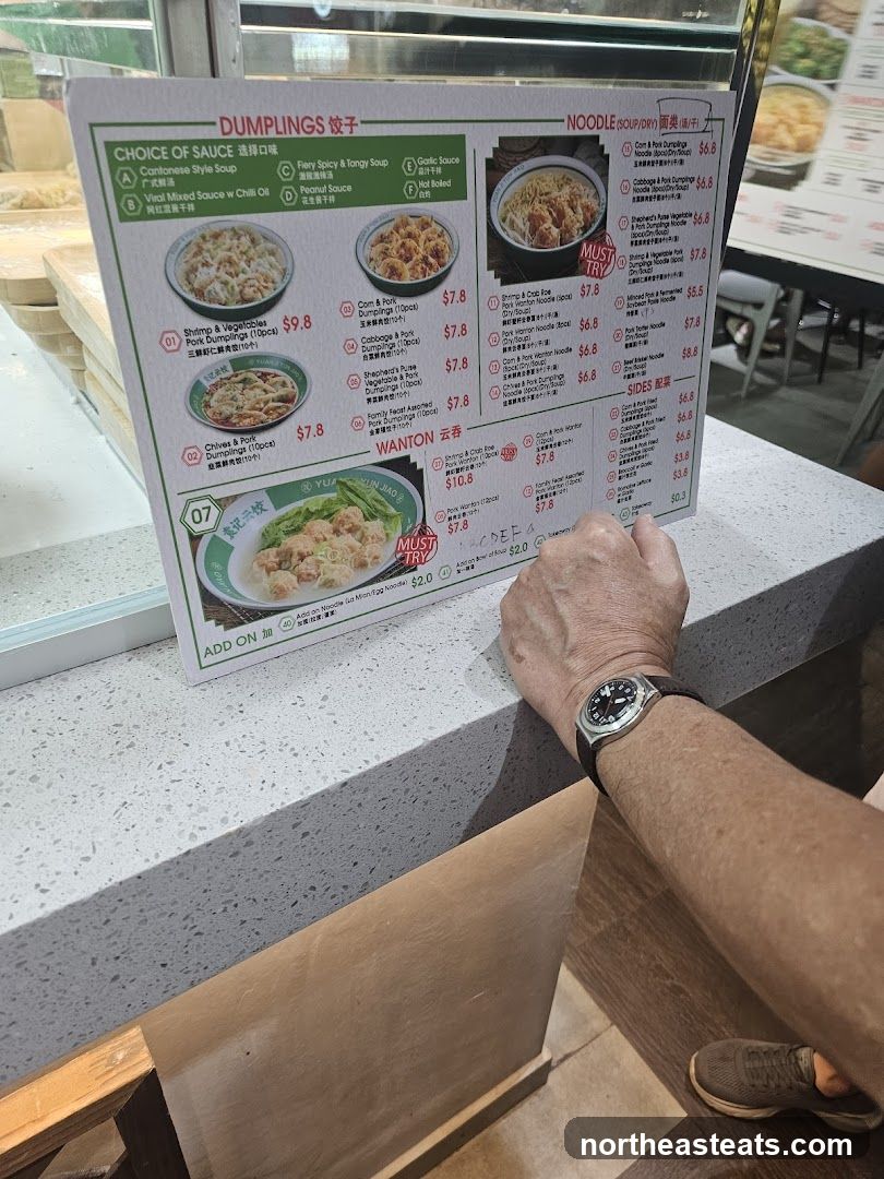 Dumplings & Noodles Menu