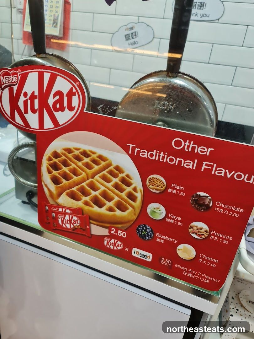 Kit Kat Waffle Menu