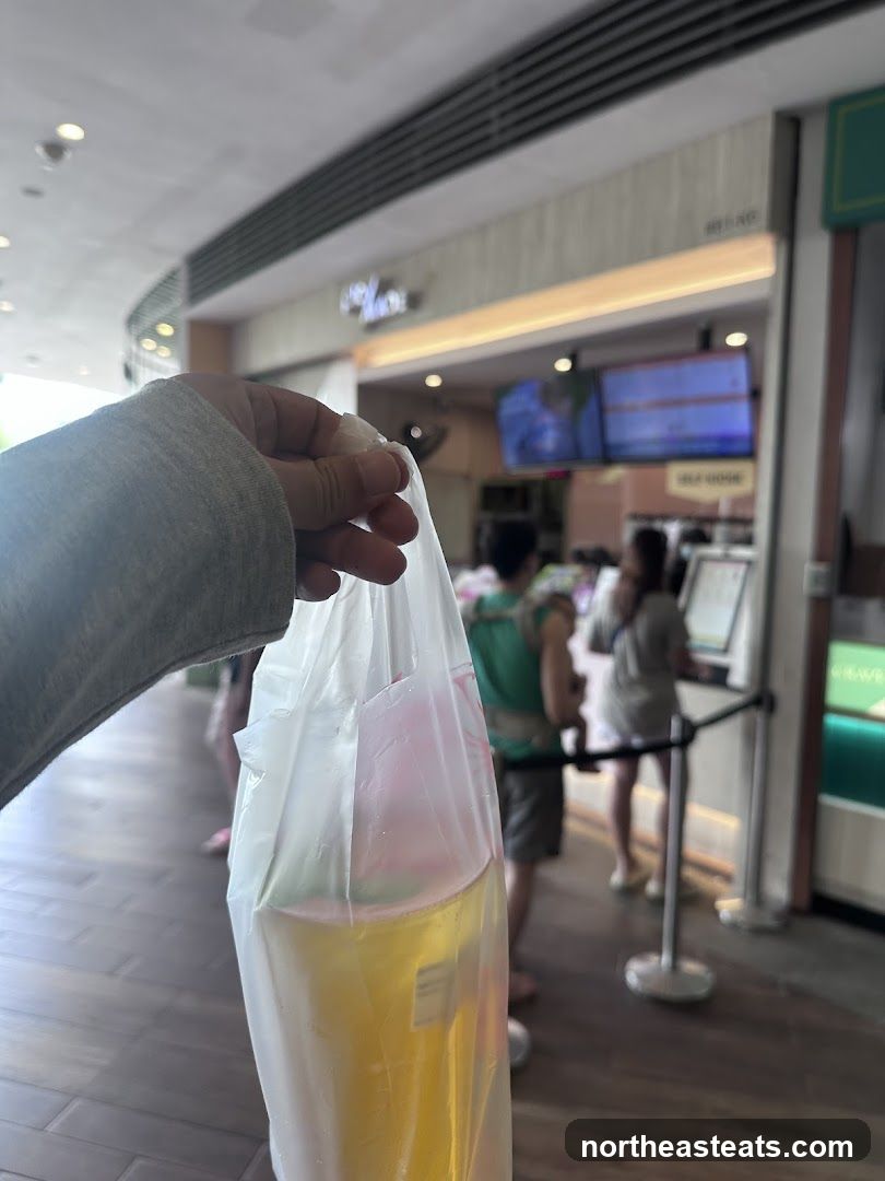 Beverage in Plastic Bag