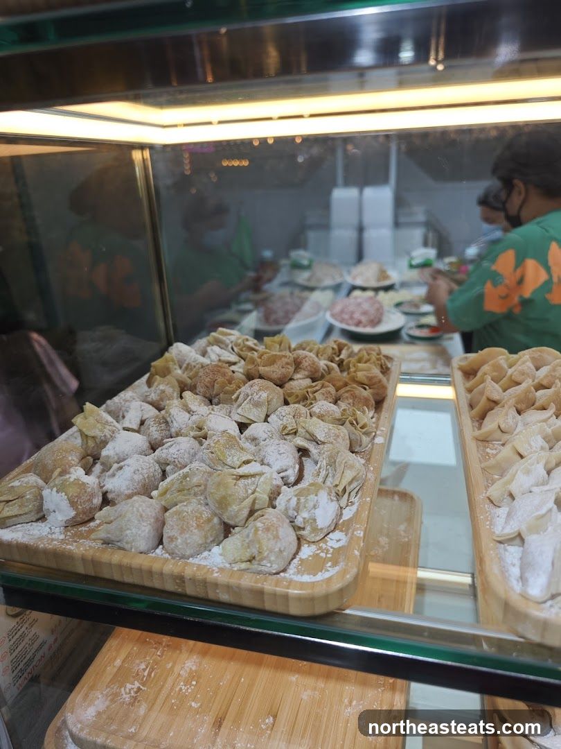 Dumplings in a Display Case