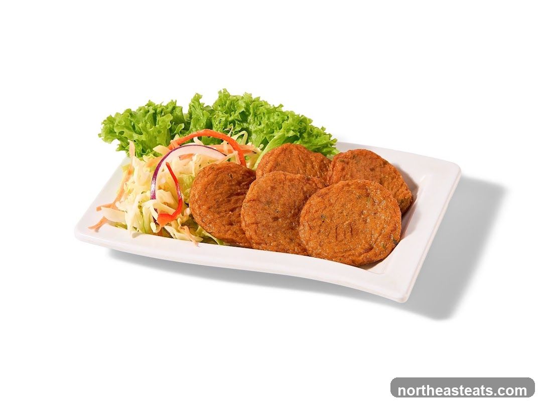 Fish Cakes with Salad