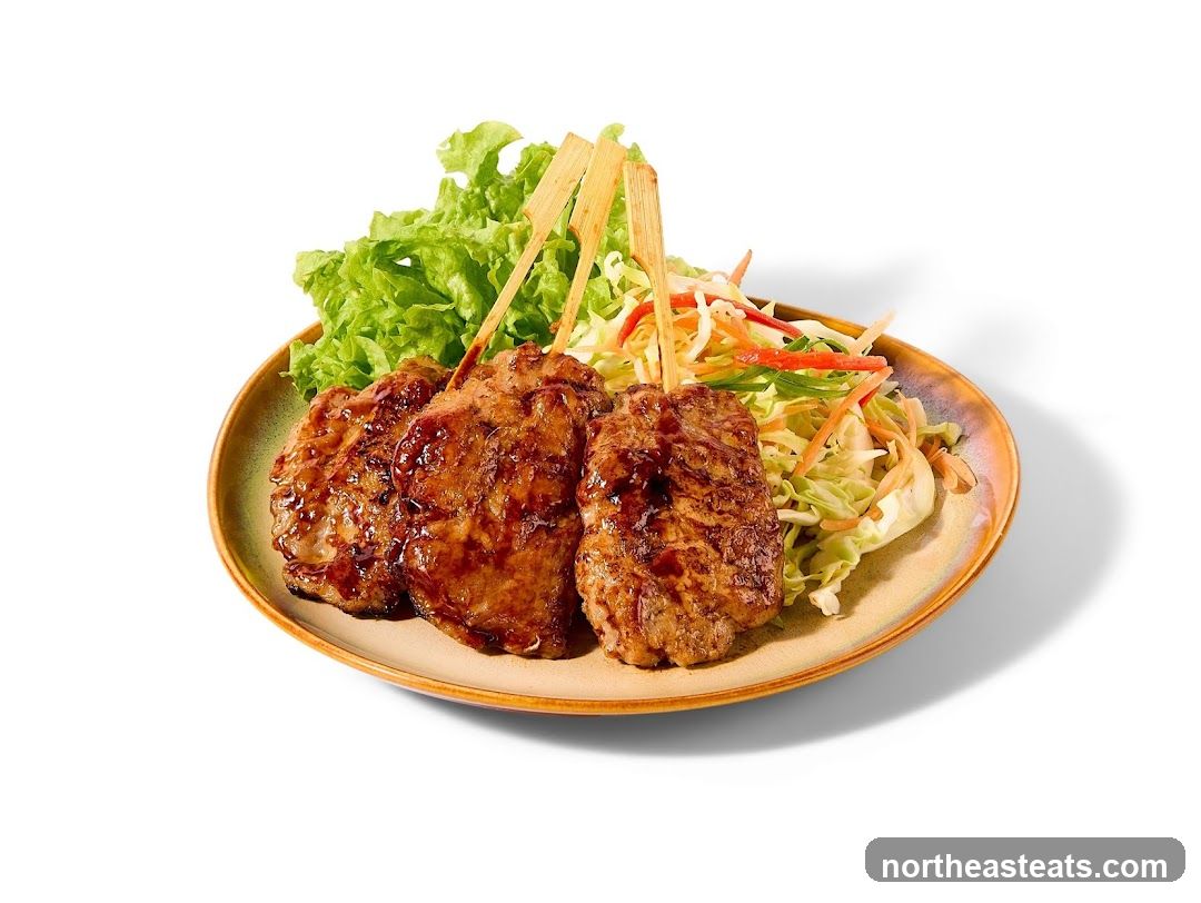 Grilled Meat Skewers with Salad