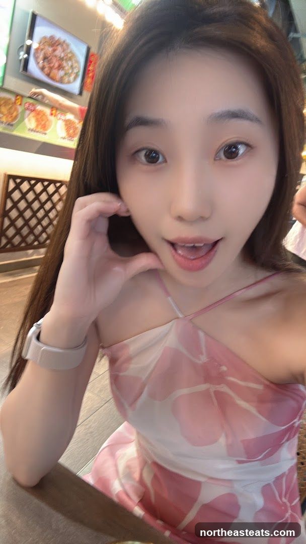 Woman Posing in a Restaurant