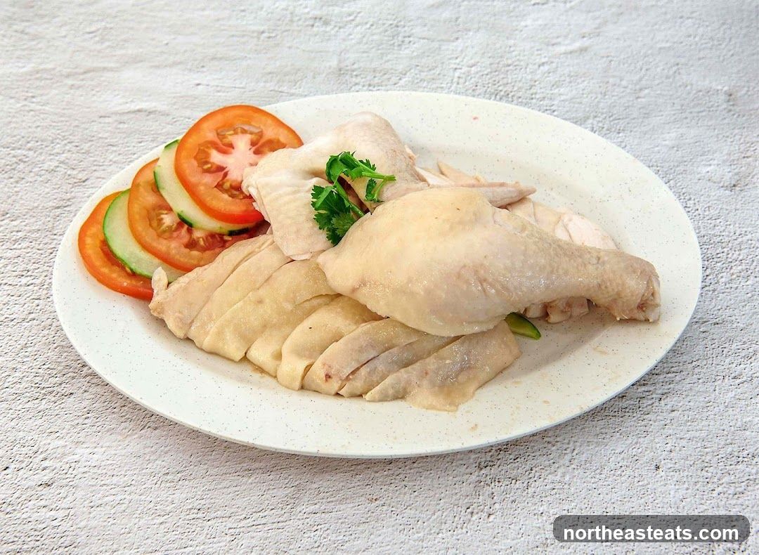 Poached Chicken Platter