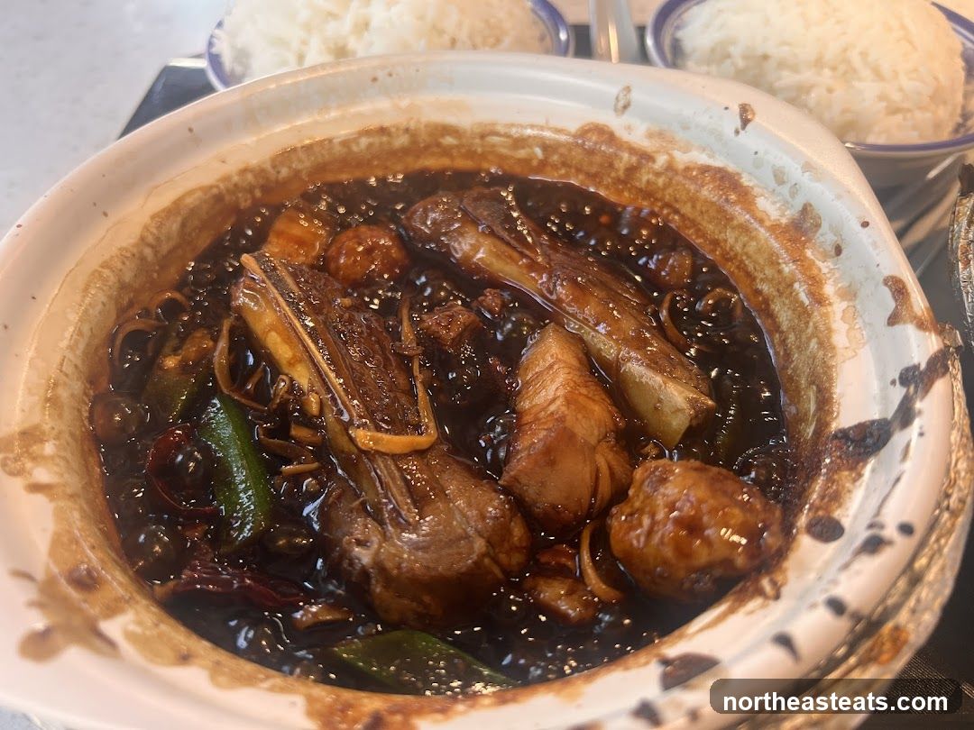 Claypot dish with rice