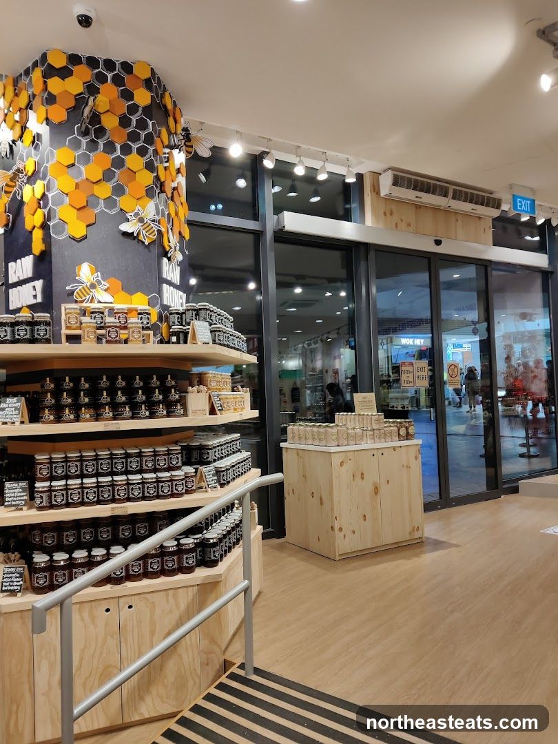 Honey products display