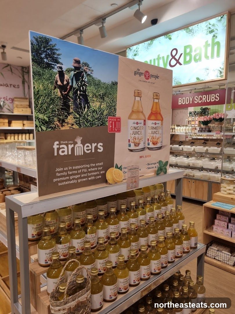 Ginger and Turmeric Juice Display