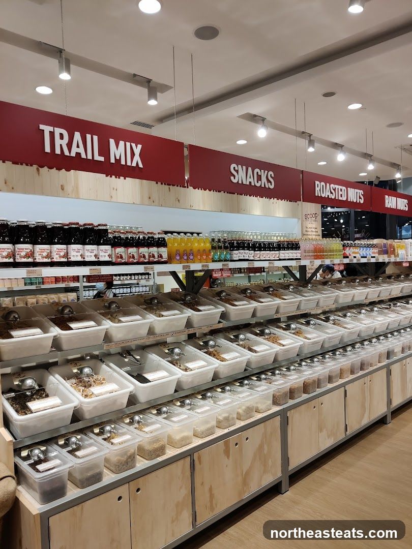 Bulk food store aisle