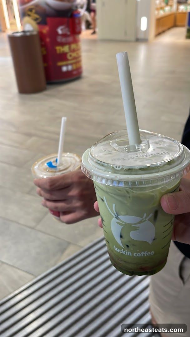 Two iced drinks