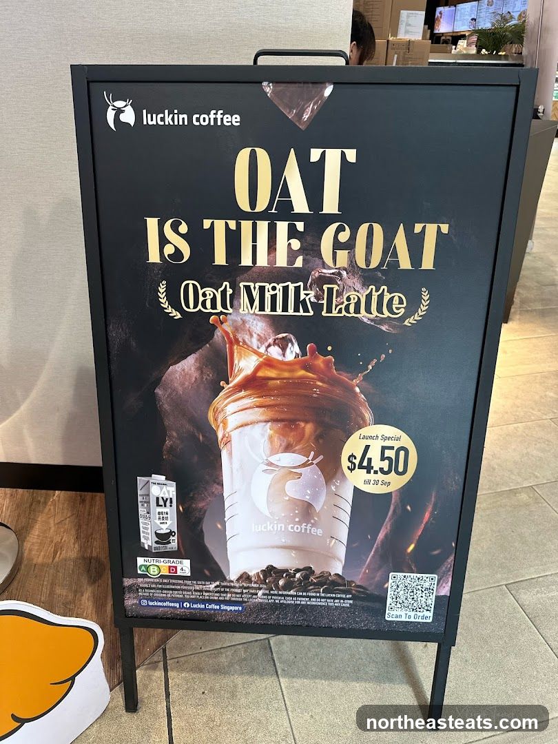 Luckin Coffee Oat Milk Latte Promotion