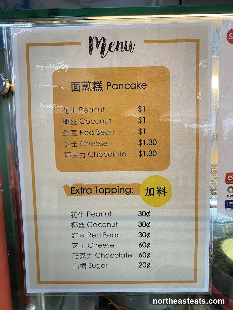 Pancake Menu