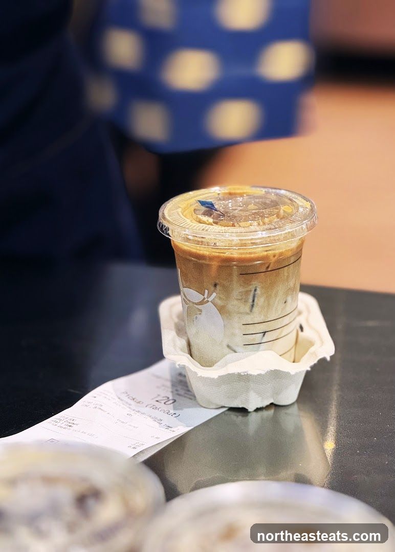 Iced Coffee with Receipt