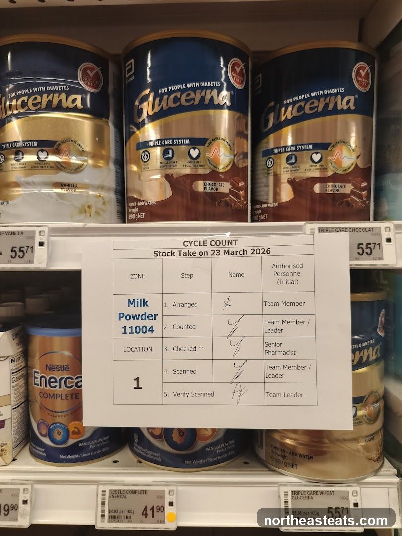 Glucerna and Enercal Products with Stock Take Sheet