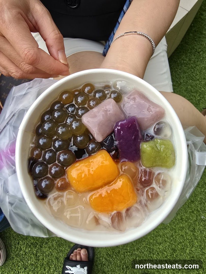 Dessert Bowl with Boba and Fruit