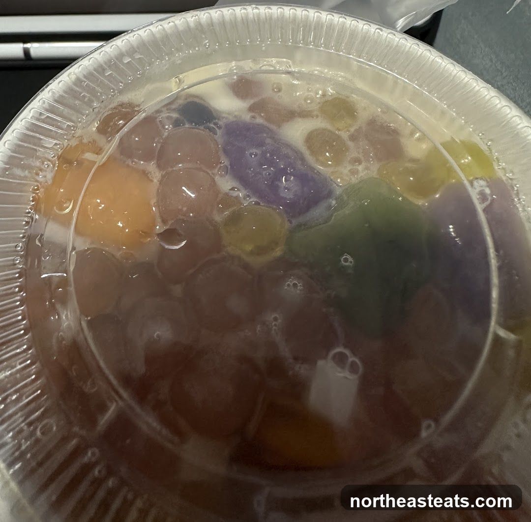 Dessert in a clear plastic container