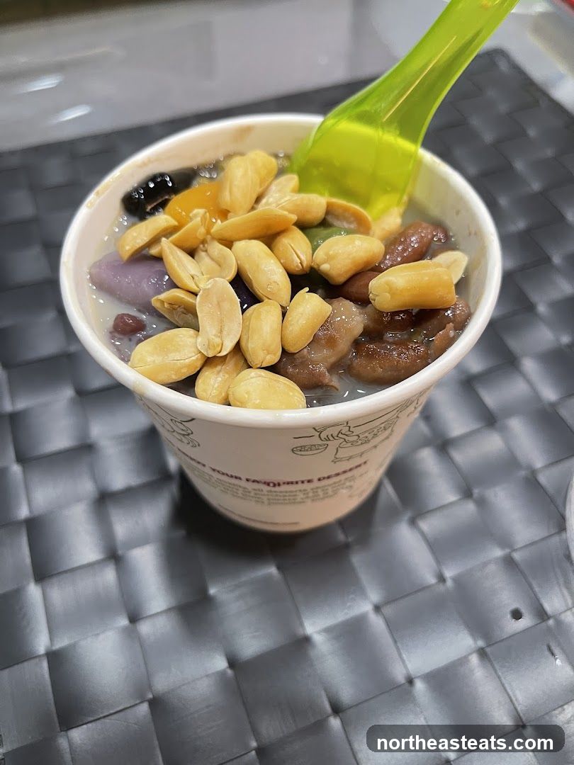 Dessert Cup with Peanuts and Toppings