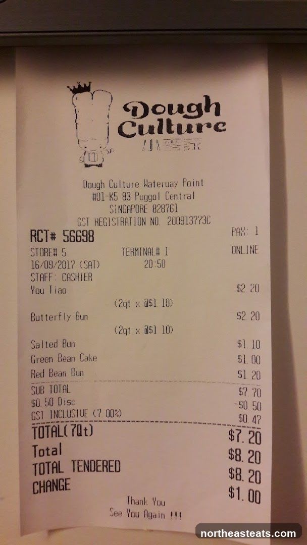 Dough Culture Receipt