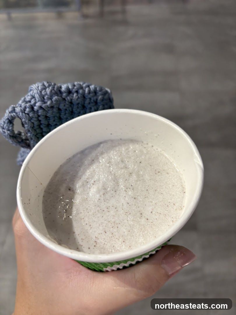 Beverage in a cup