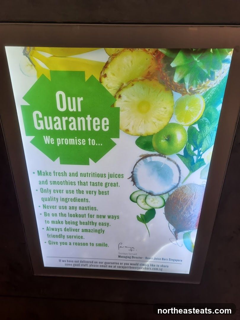 Boost Juice Bars Guarantee