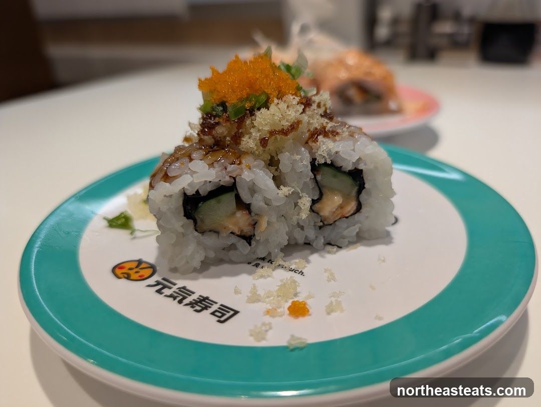 Sushi Roll on a Plate