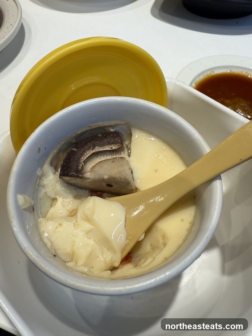 Steamed Egg Custard with Mushroom