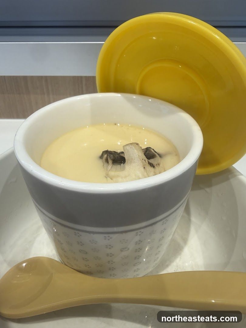 Steamed Egg Custard with Mushroom