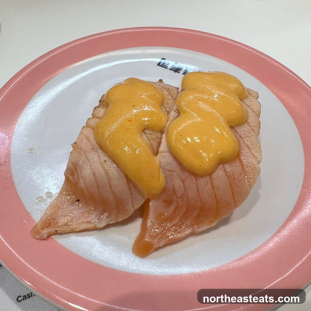 Salmon Nigiri with Sauce