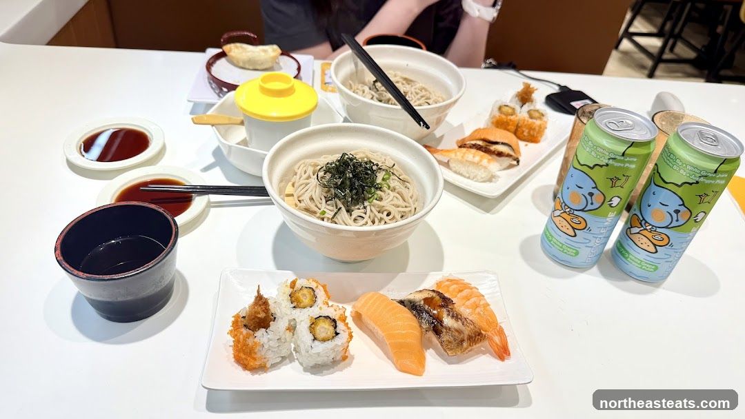 Japanese Meal with Drinks