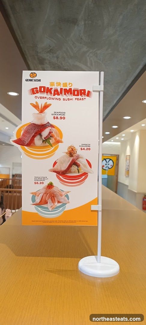 Genki Sushi Gokaimori Menu