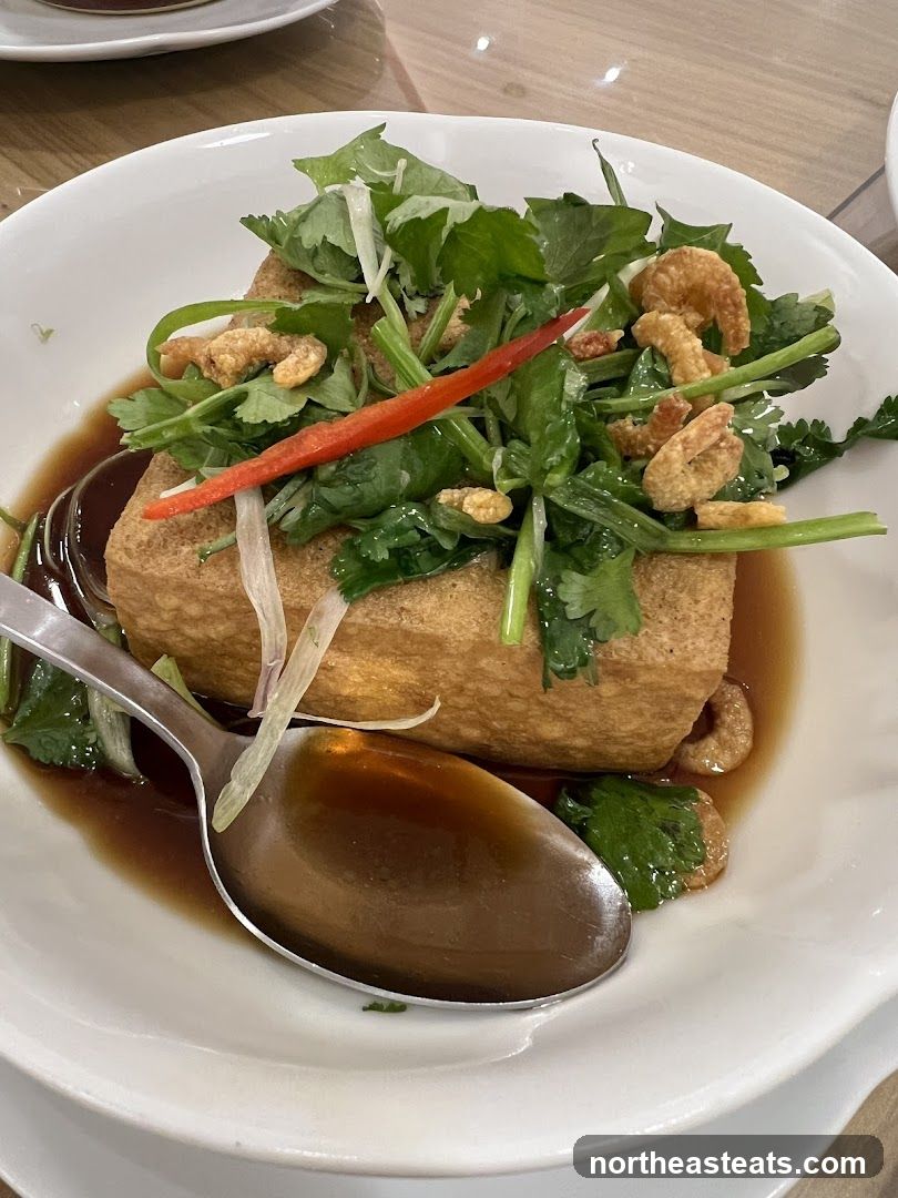 Fried Tofu with Toppings