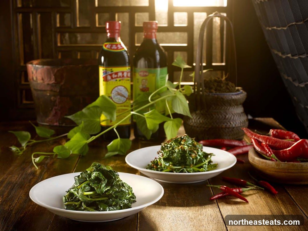 Stir-fried Greens with Chili