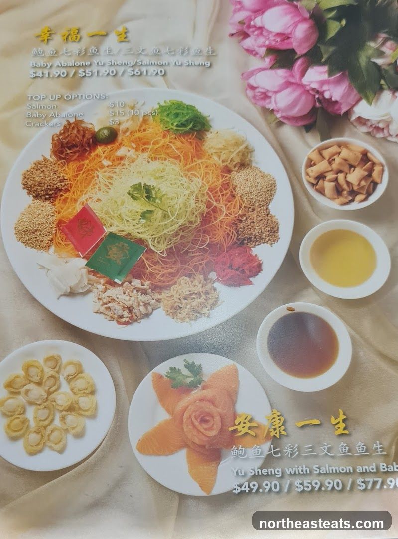 Yu Sheng Menu