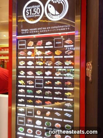 Sushi Menu