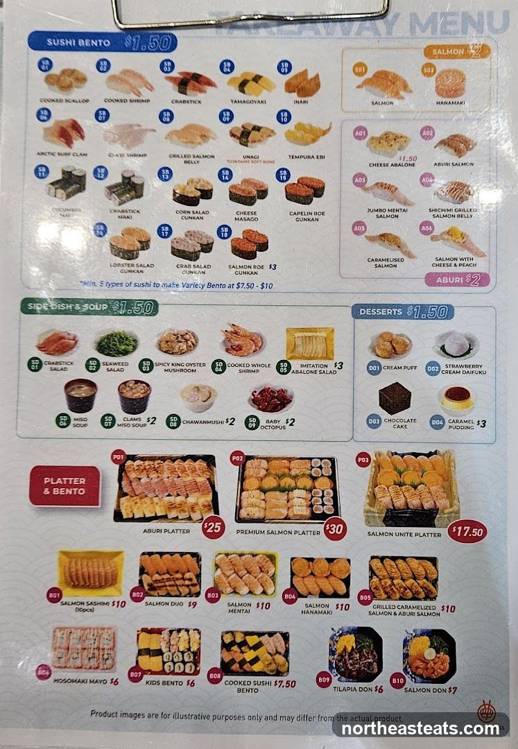 TAKEAWAY MENU