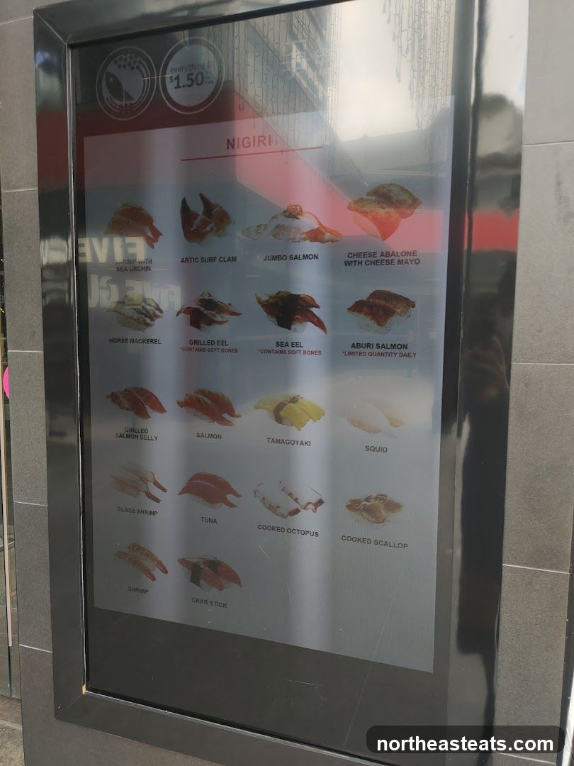 Nigiri Menu