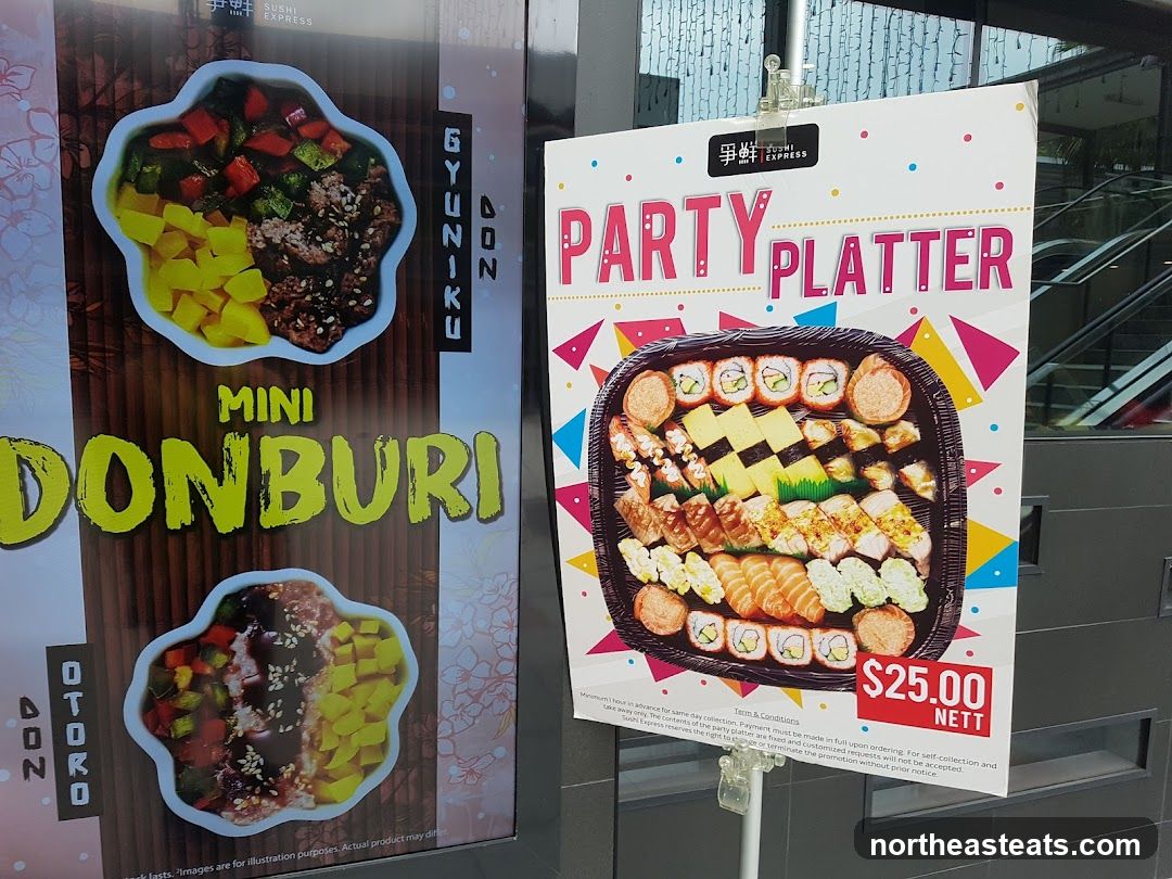 Party Platter and Mini Donburi Advertisement
