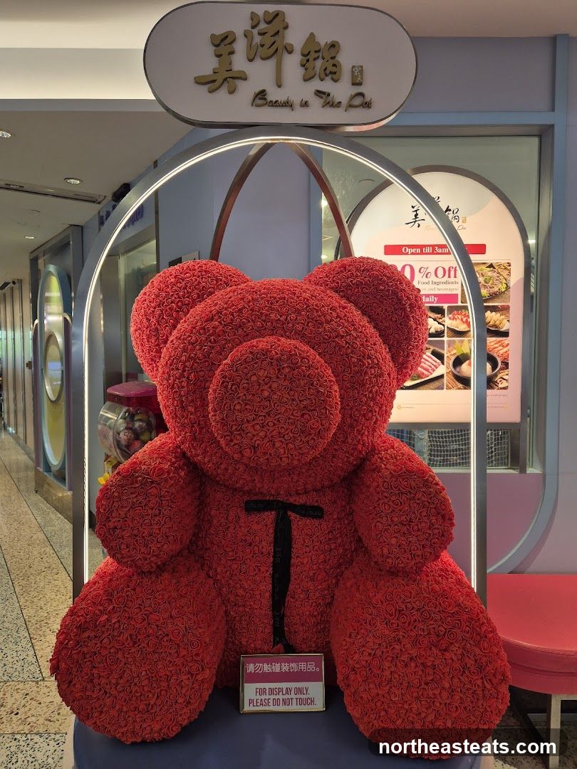 Red Rose Teddy Bear Display