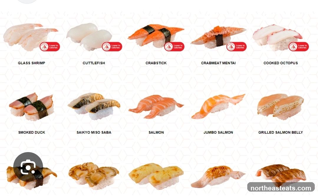 Sushi Menu