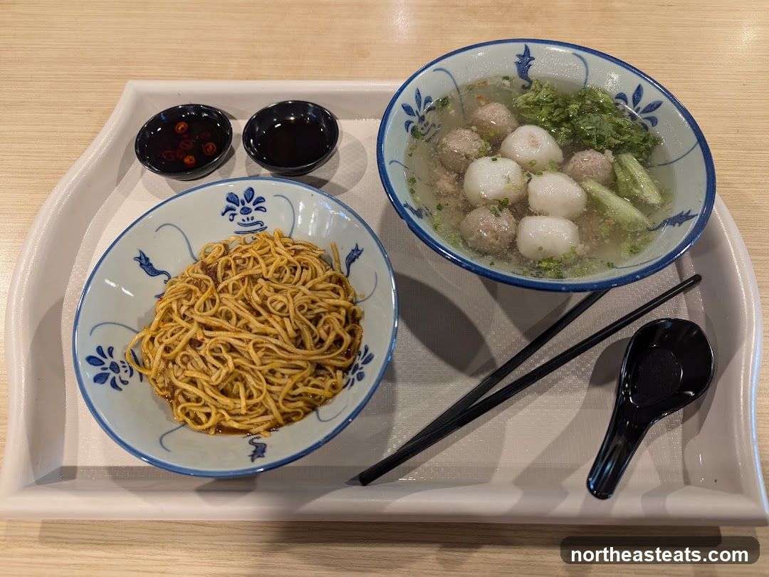 Noodle Soup and Dry Noodles